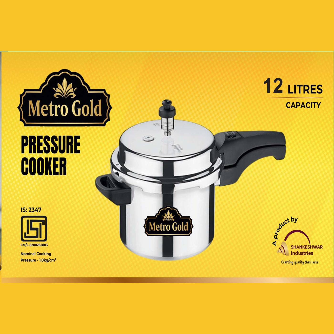 Metro Gold 12 Litre Pressure Cooker